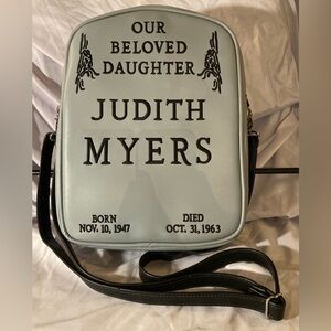 Judith Myers Tombstone Convertible Backpack or Cross Body Bag Halloween